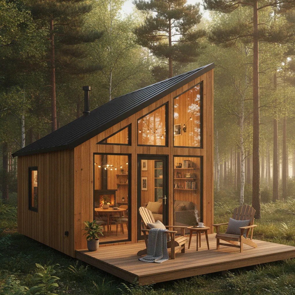 tiny house dans les bois